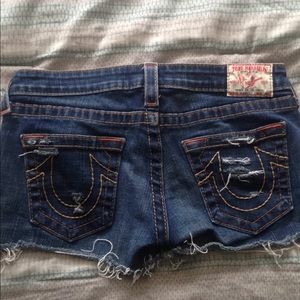 True Religion cut off shorts "bobby"